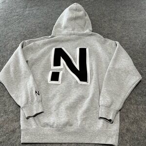 Nelk Boys OG Hoodie Mens‎ Medium Gray N Logo Embroidered Limited Full Send